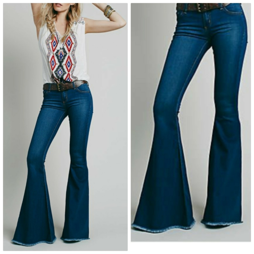 Free people Denim Super Flare Jeans